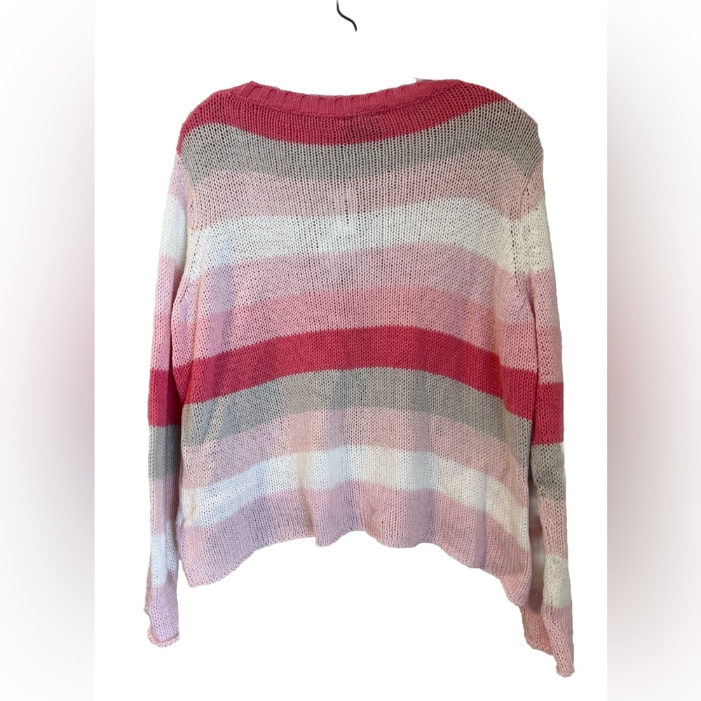 Wooden Ships Paola Buendia NWT Flower Market Cotton Crew Sweater Women’s XS pink - Picture 2 of 10